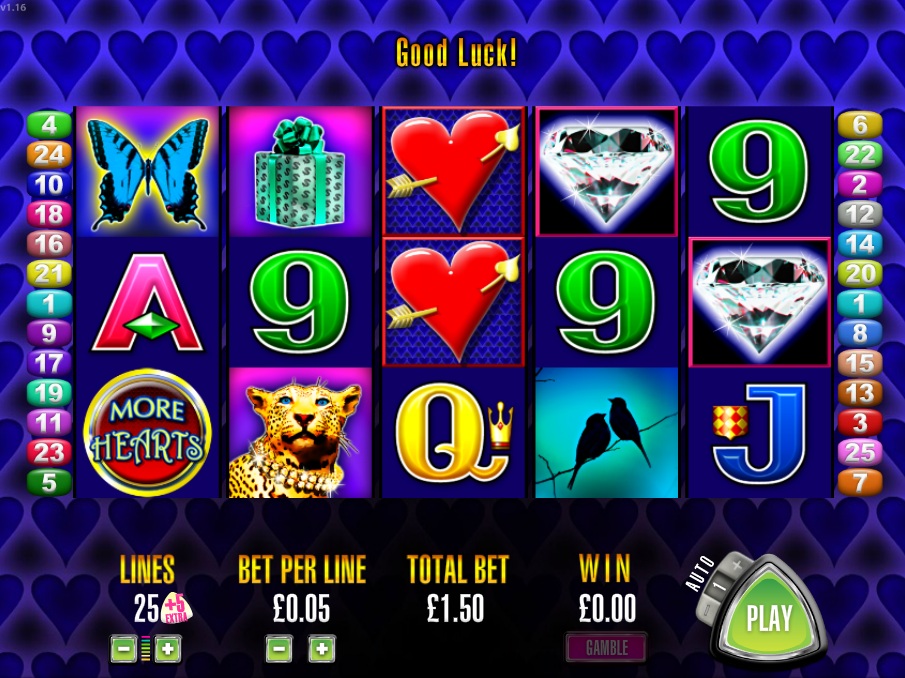 More Hearts Slot from Aristocrat Online