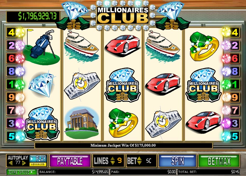 Millionaires club slot