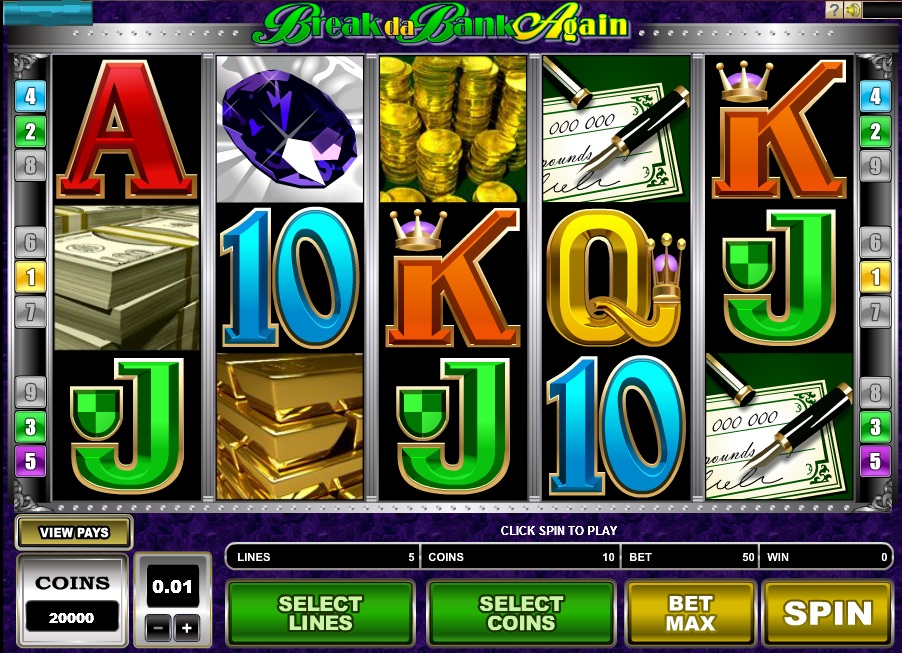 4/8/ · Break Da Bank Again Slot Review.Microgaming's Break da Bank has proved such a hit with the online casino clients, that the company has decided to expand on its success and released a revamped sequel called Break da Bank Again.It features the same concept – you'll have to sneak inside a huge state-of-the-art vault, disable the security system and sneak out with the cash without getting /5(94).Bozüyük