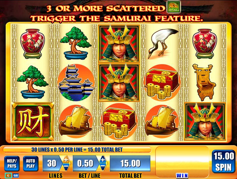  online slot machines real money australia Samurai Free Online Slots 