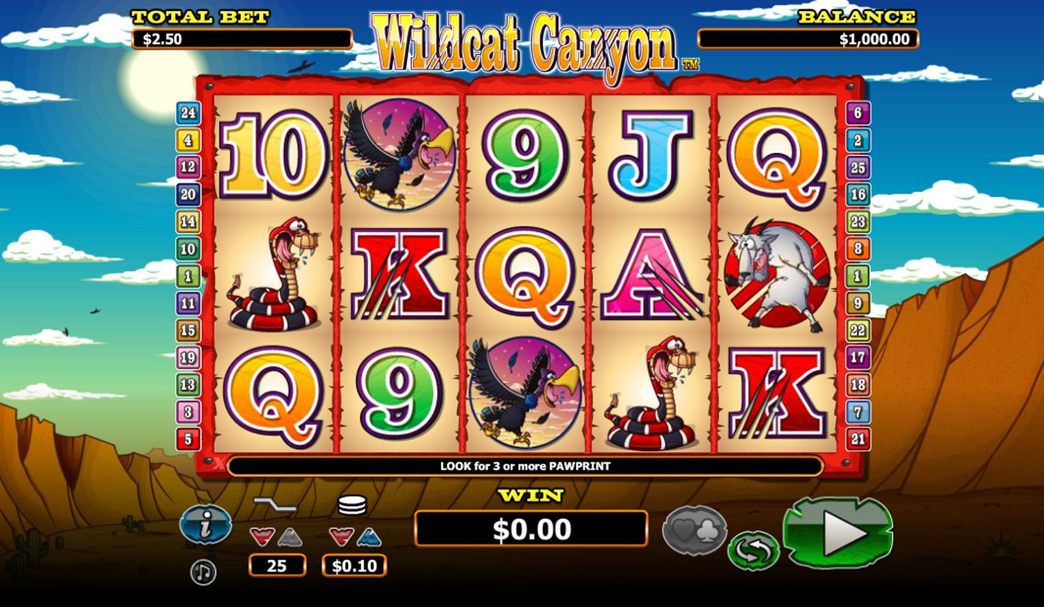 Wildcat Canyon Slot Machine Game Bonus u0026 Free Spins - Nextgen Gaming Slots