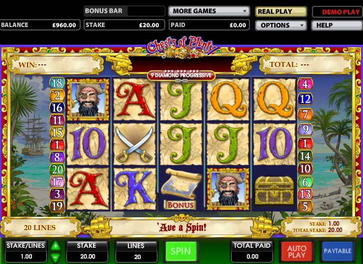 NSoft Casino Slot game - Pirate chest video slot game - NSoft