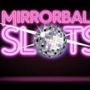 Mirrorball slots logo