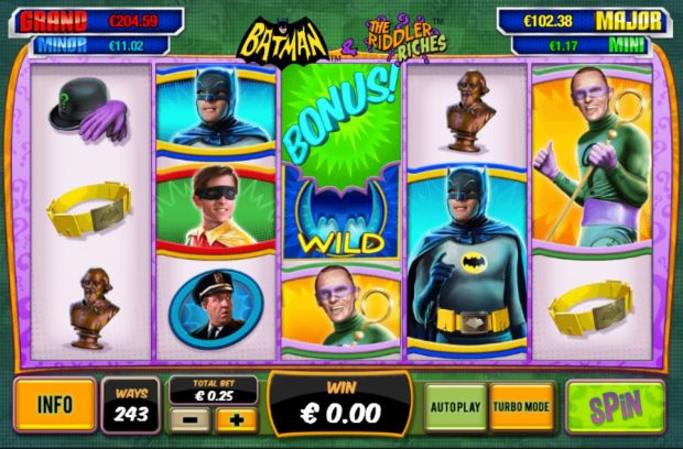 batman and the riddler riches slot main game