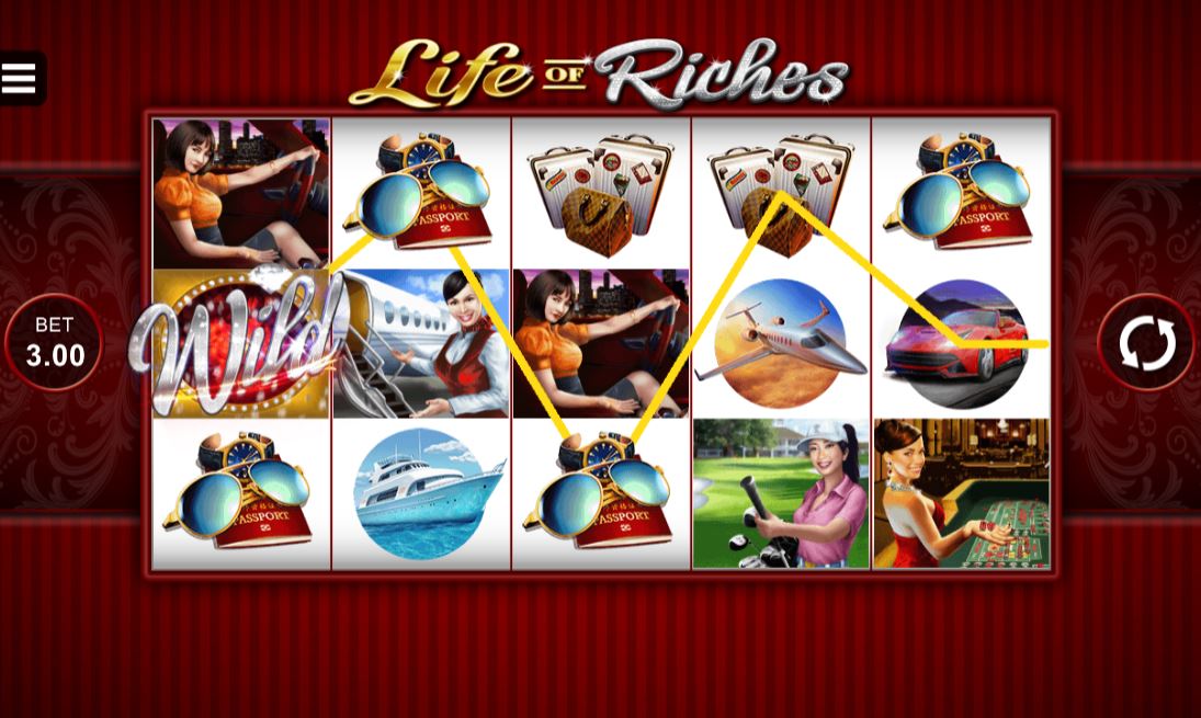 life of riches slot main game