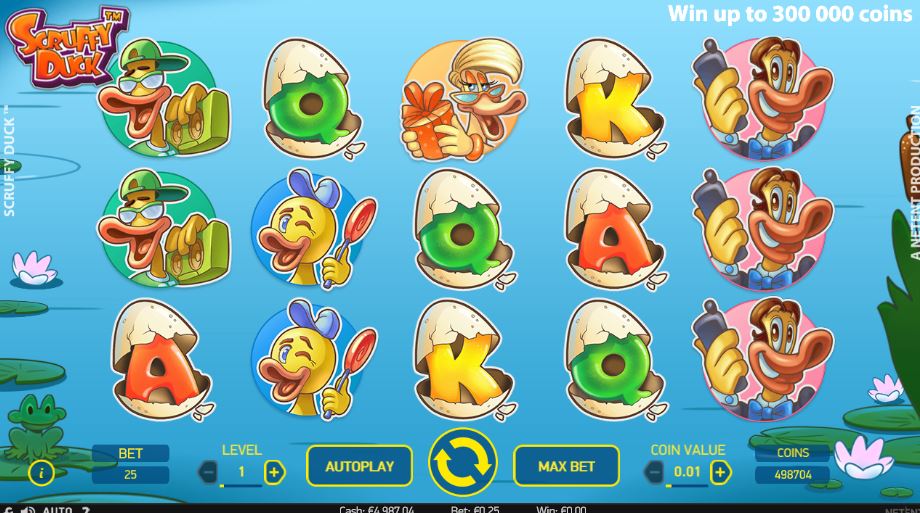 scruffy duck slot main game