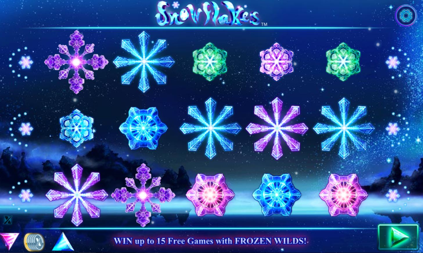 snowflakes slot main game