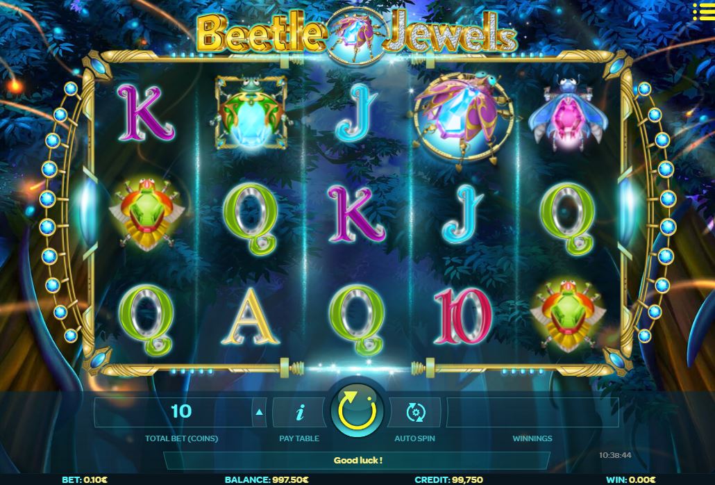 beetle jewels slot main game