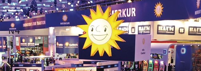 merkur stand at international gaming show