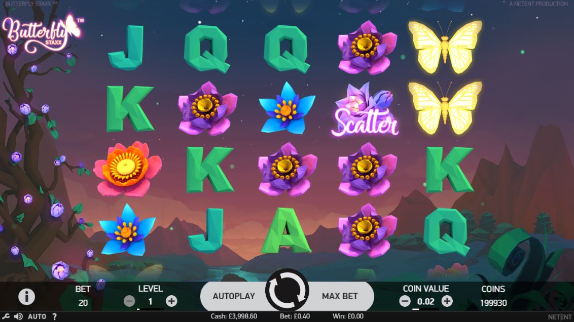 butterfly staxx slot main game