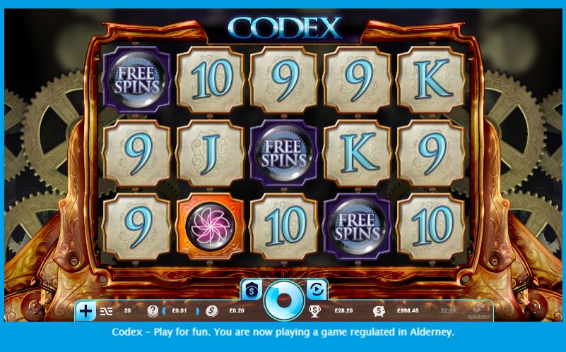 codex slot main game