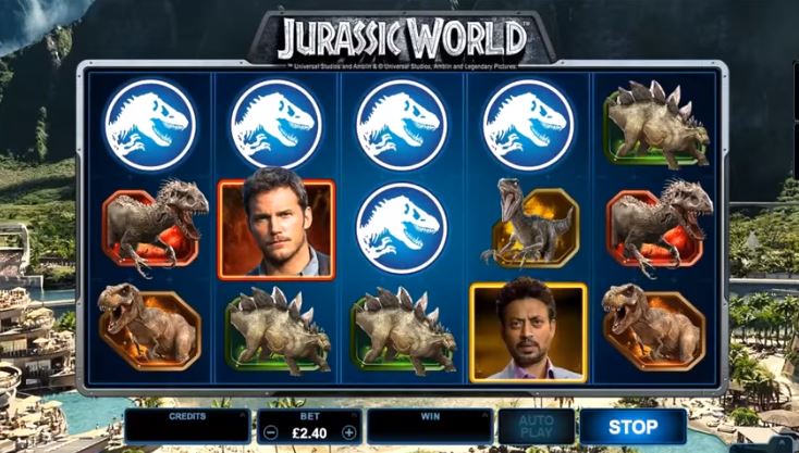 jurassic world slot main game