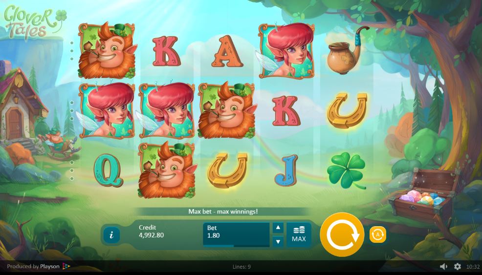 clover tales slot main game