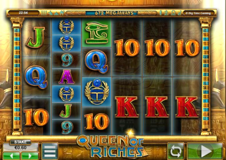 queen of riches slot main game