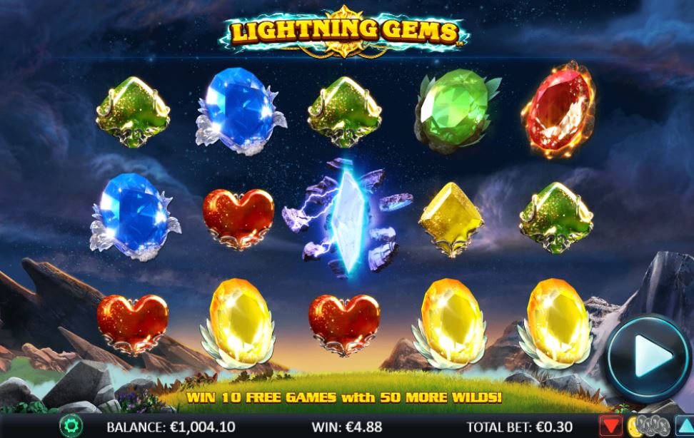 lightning gems slot main game