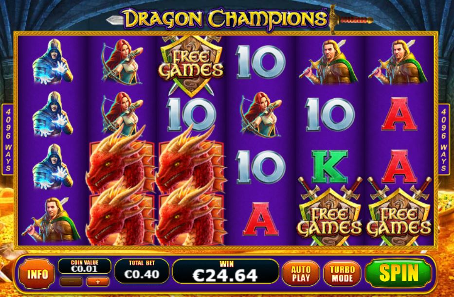dragon champions slot game