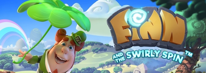 finn and swirly spin slot logo