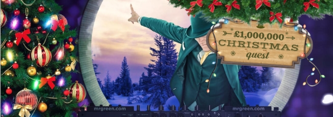 mr green 1m GBP xmas quest promotion