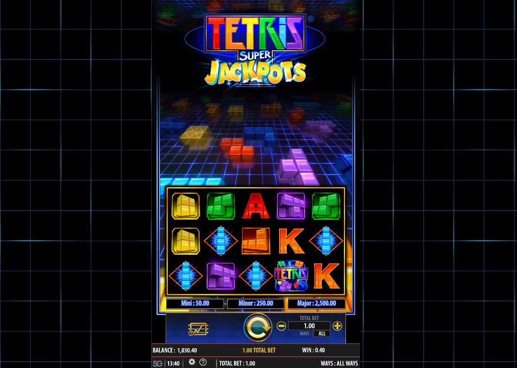 tetris super jackpots slot game