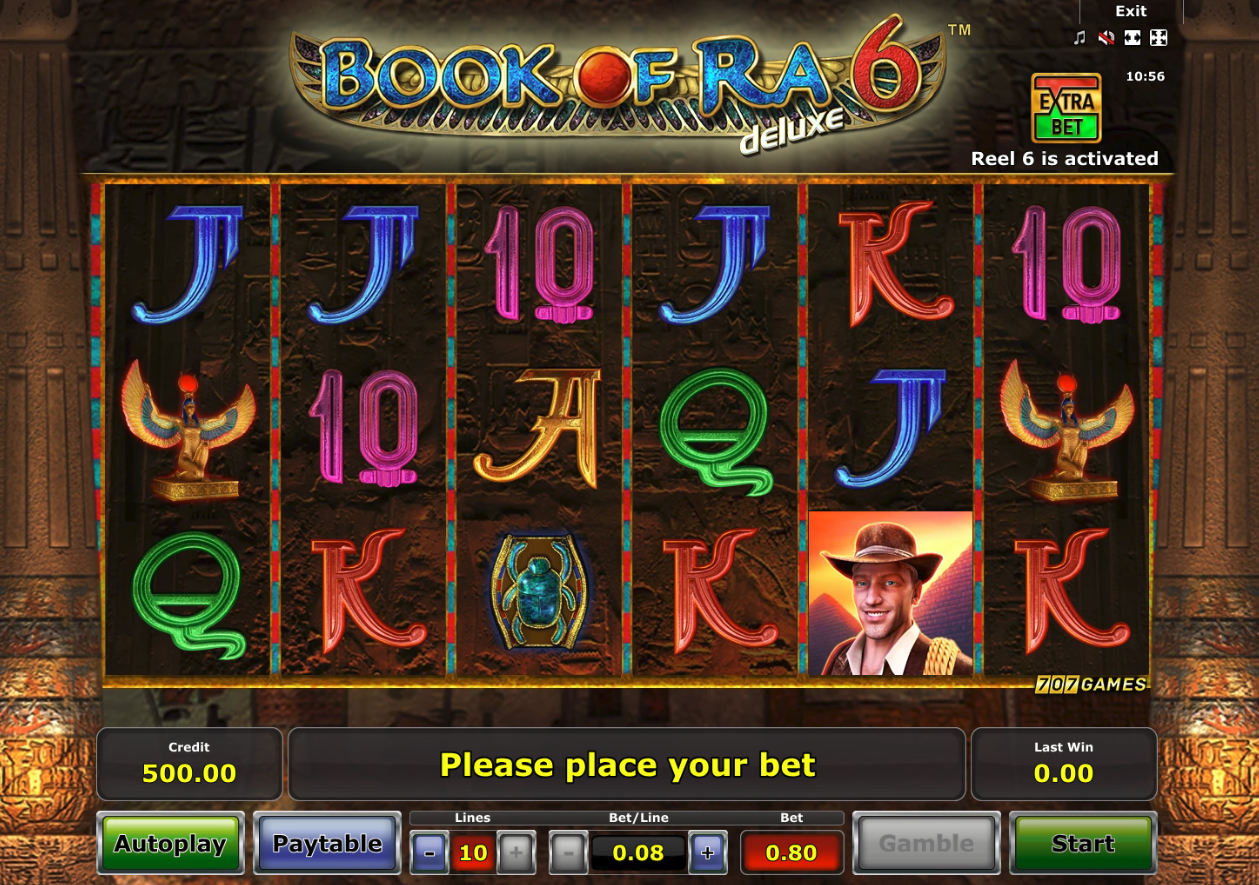 Oct 05,  · Book of Ra Deluxe 6. The latest version of the iconic adventurer slot is back with the free slots game Book of Ra Deluxe 6 from Novomatic! In this game you’ll get an extra 6th reel instead of the typical 5 reels that are customary on the Book of Ra slots, as well as most other video slot games. And although the symbols will be familiar to anyone that has played a version of the game before, this Estimated Reading Time: 2 mins.