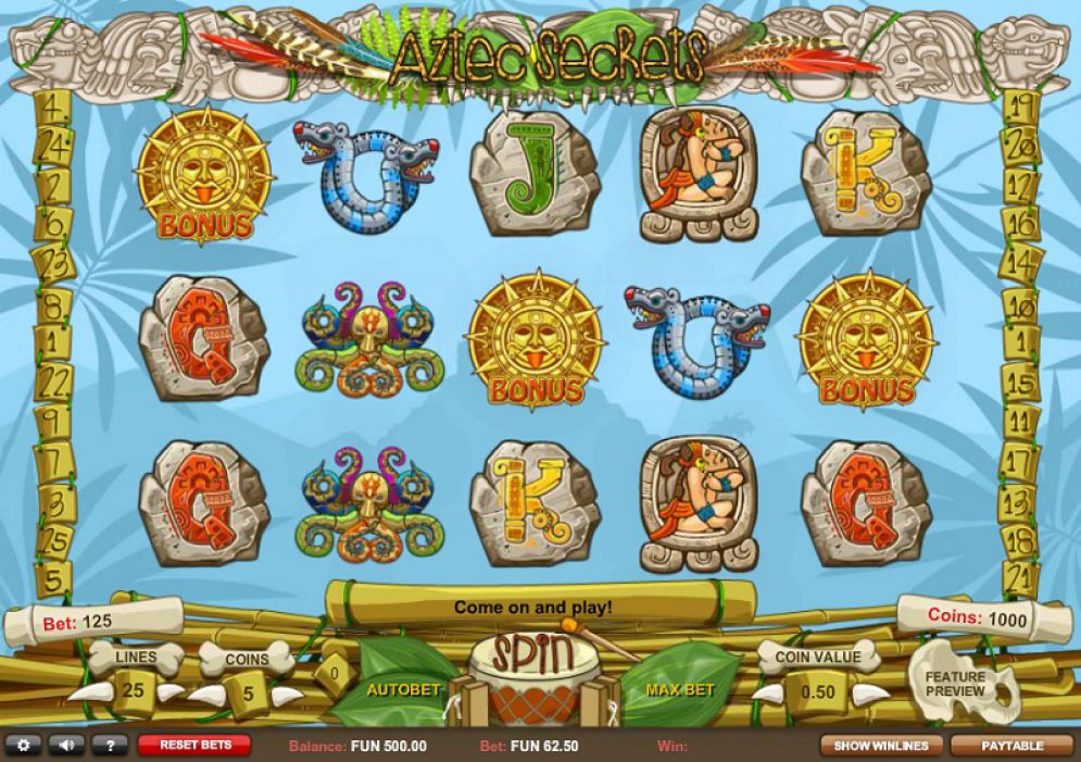 aztec secrets slot game