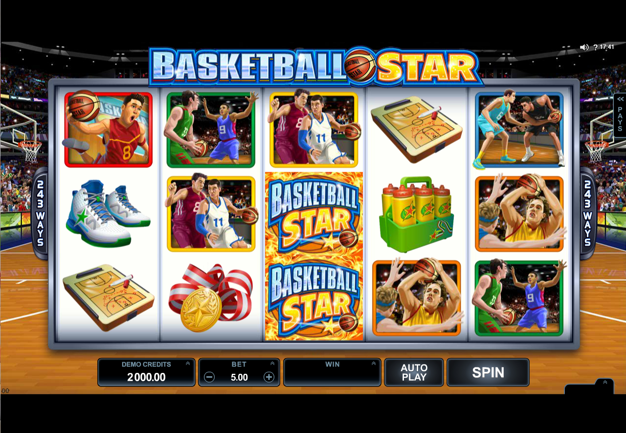 basketball star slot game