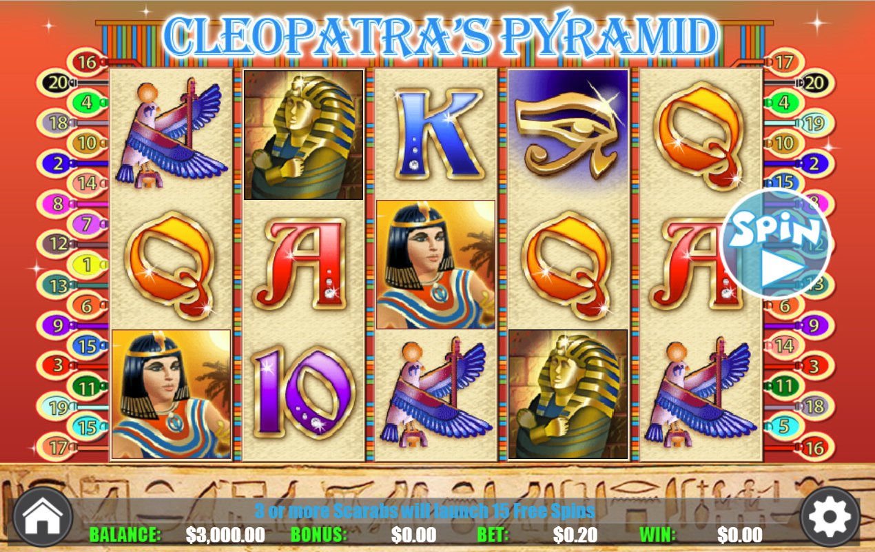 cleopatra's pyramid slot game