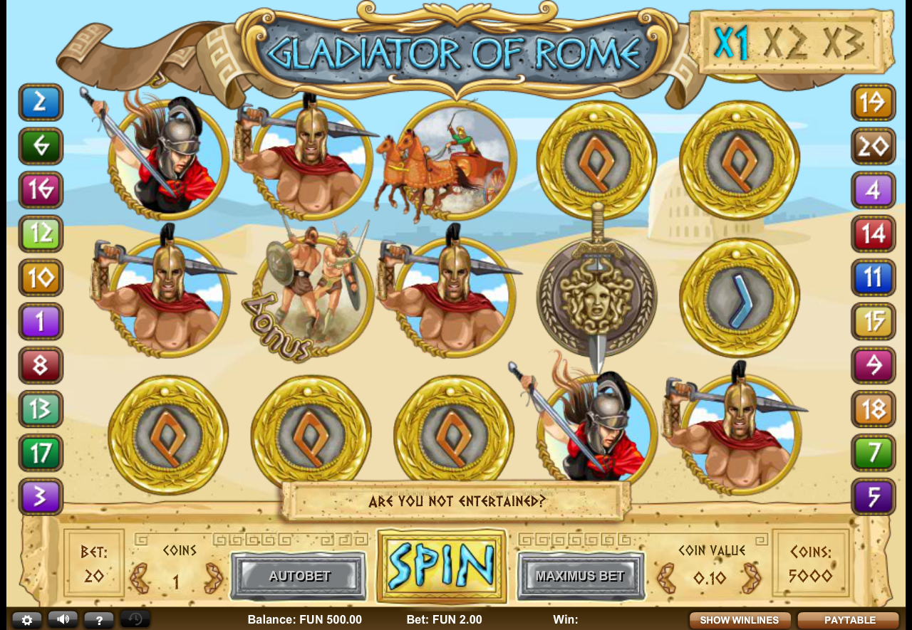 gladiator of rome slot game