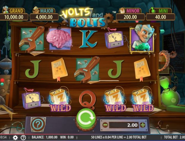 volts and bolts slot