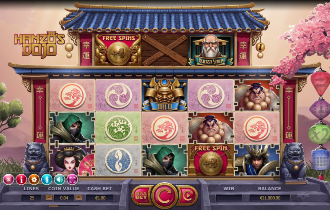 hanzo's dojo slot game