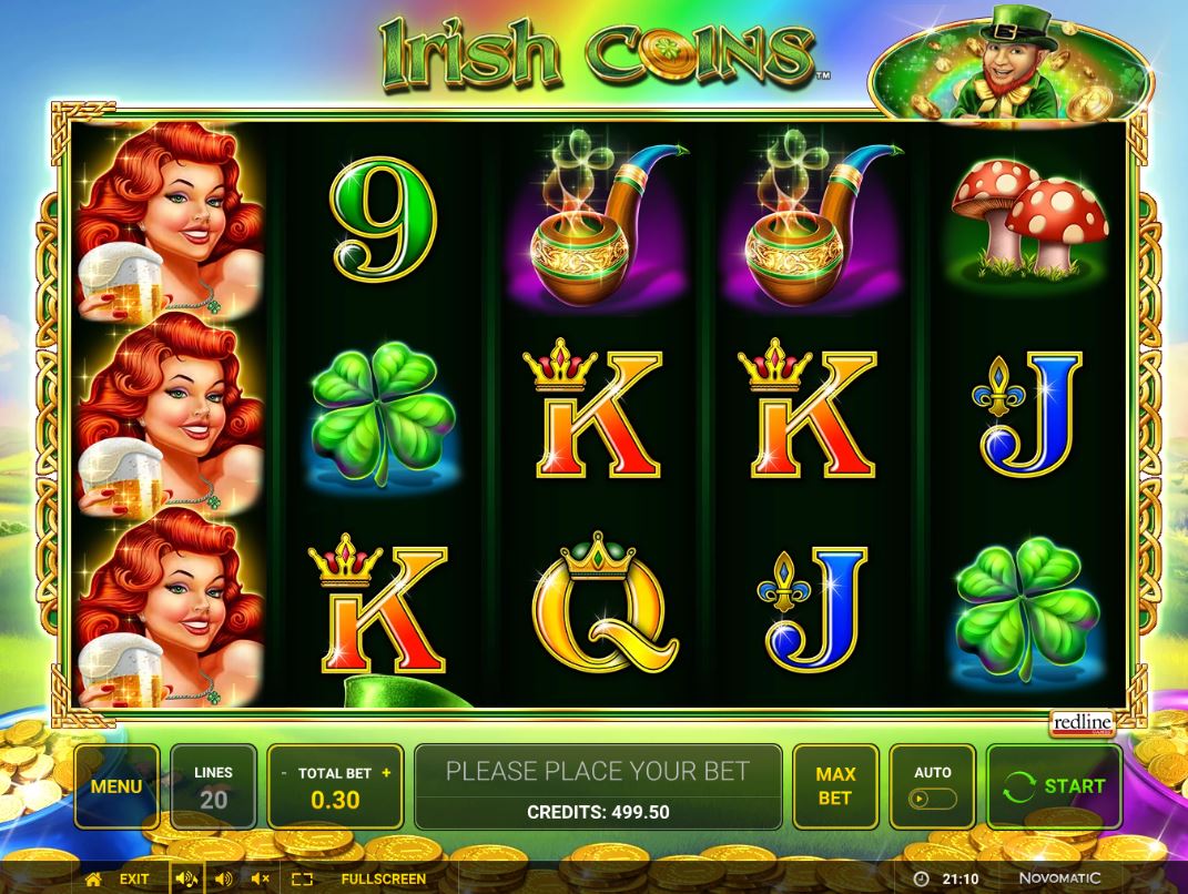 Irish Coins slot is another game which marks Novomatic's recent transi...