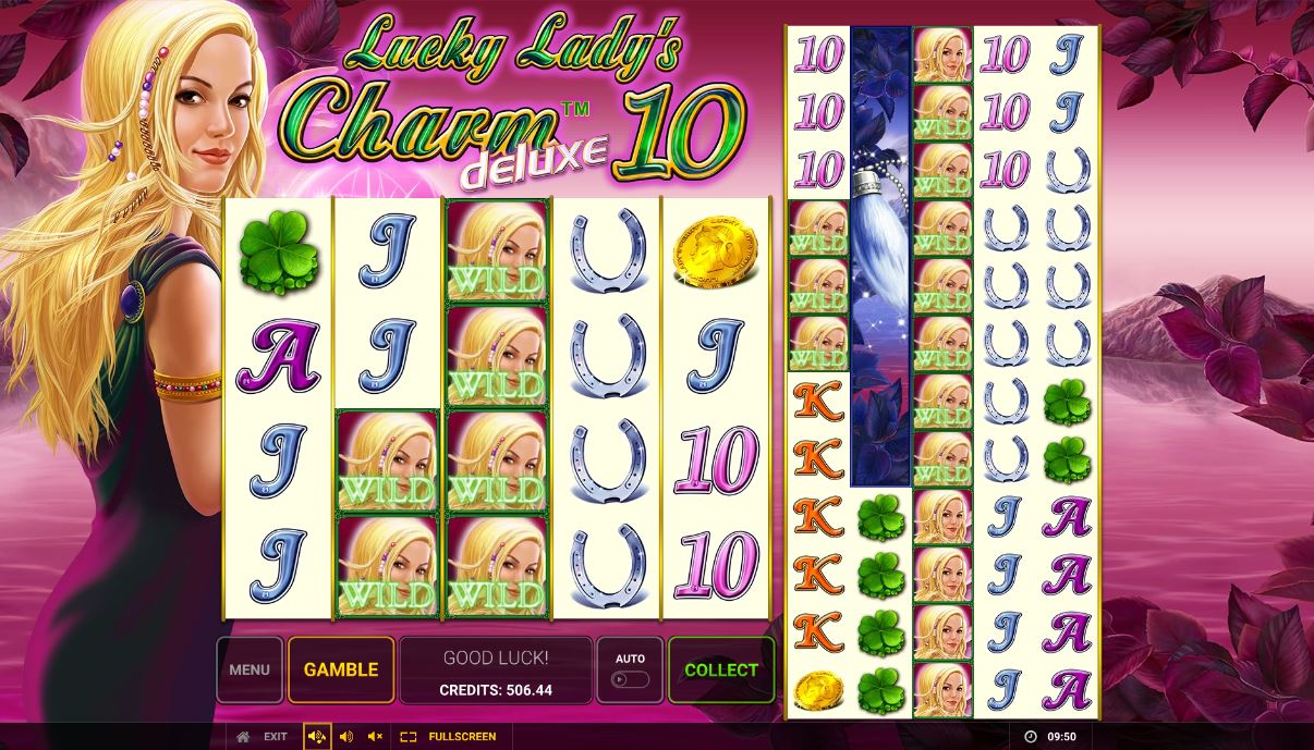 Lucky Lady Charm Deluxe 10 Bonus Feature (SMALL WIN)