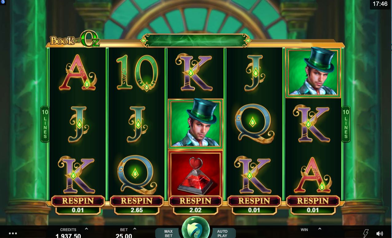 Book of Oz slot from Microgaming online free play