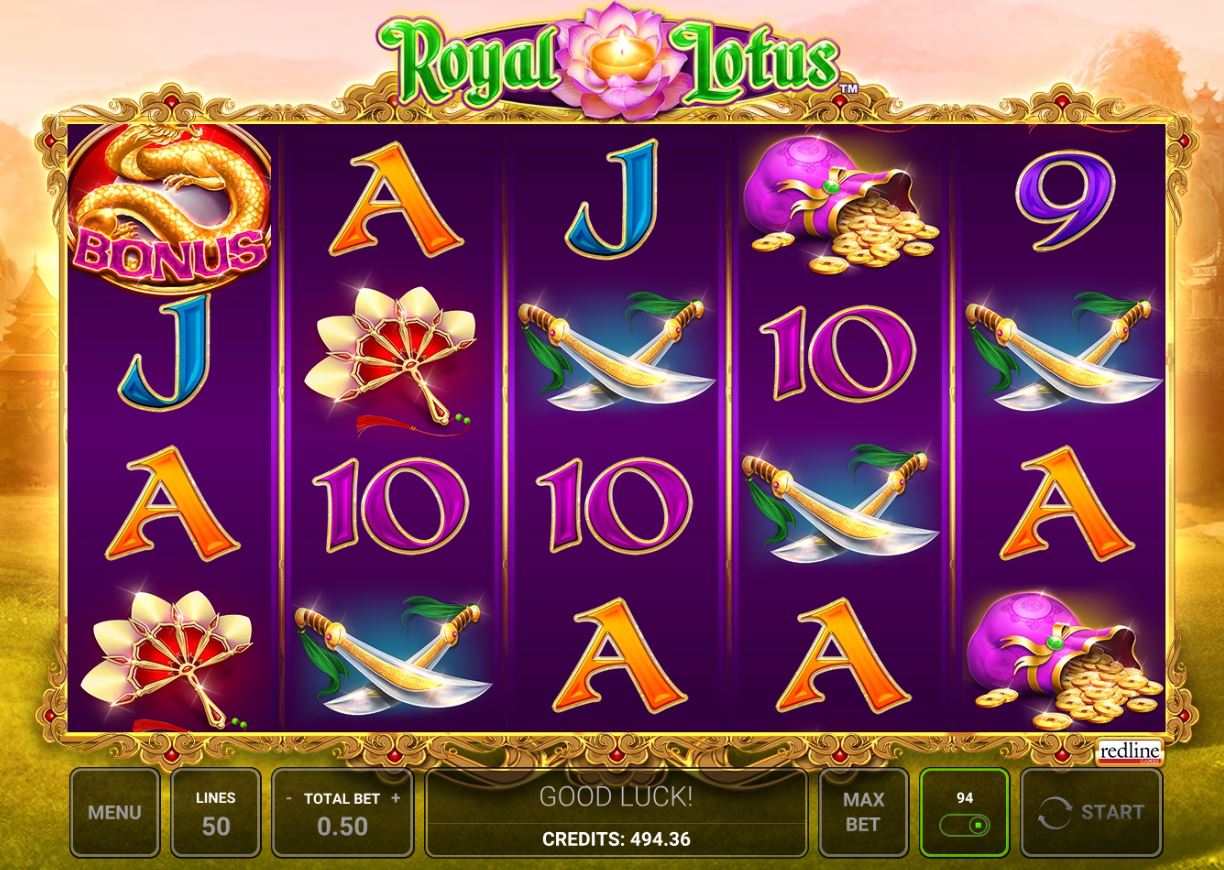 Royal Lotus Slot by Platipus Gaming (Desktop View)