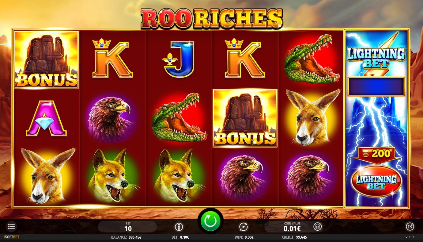 Roo Riches Lightning Bet Big Win   A Slot By iSoftbet.