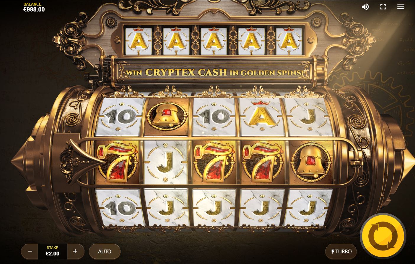 Golden Cryptex Big Win   A Slot By Red Tiger Gaming.
