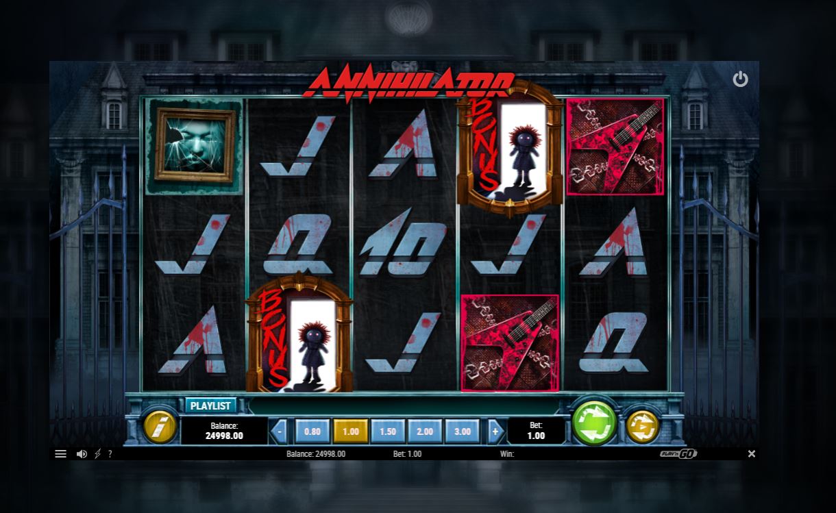 Annihilator slot by Play'n Go free play demo game, review