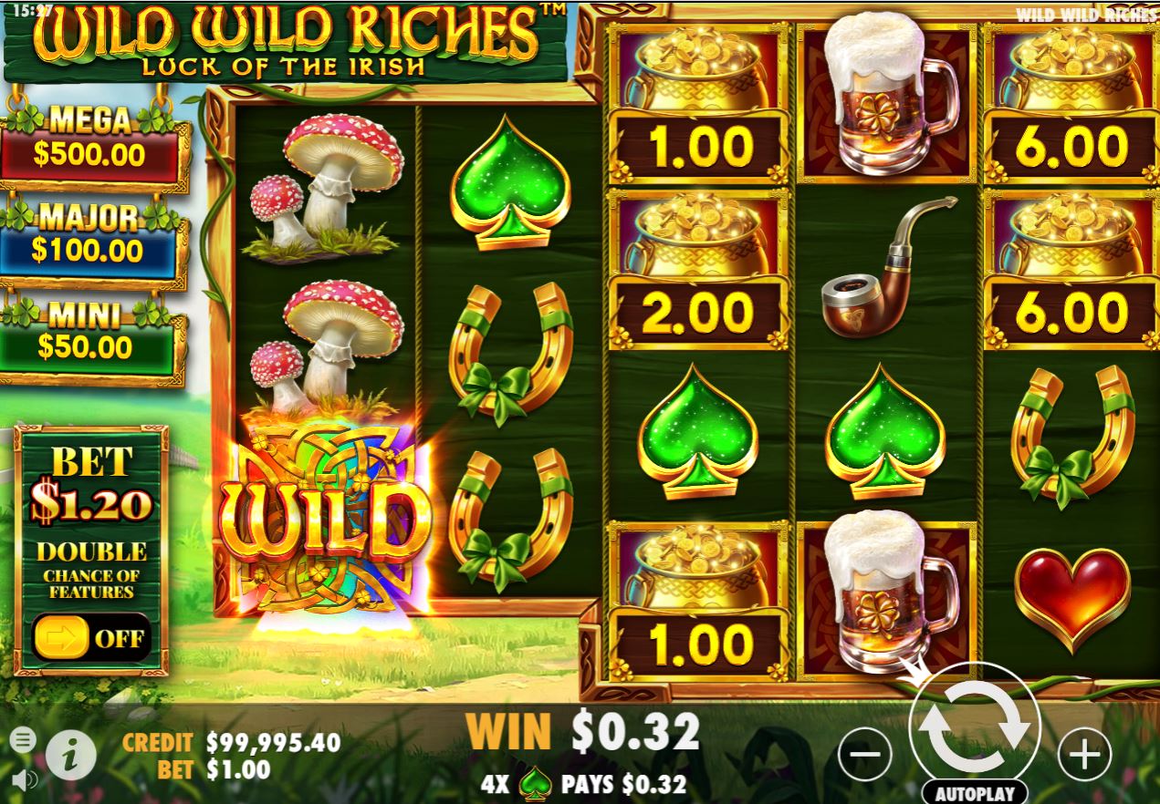 I went for MAX SPINS ONLY on WILD WILD RICHES! (NEW RELEASE)