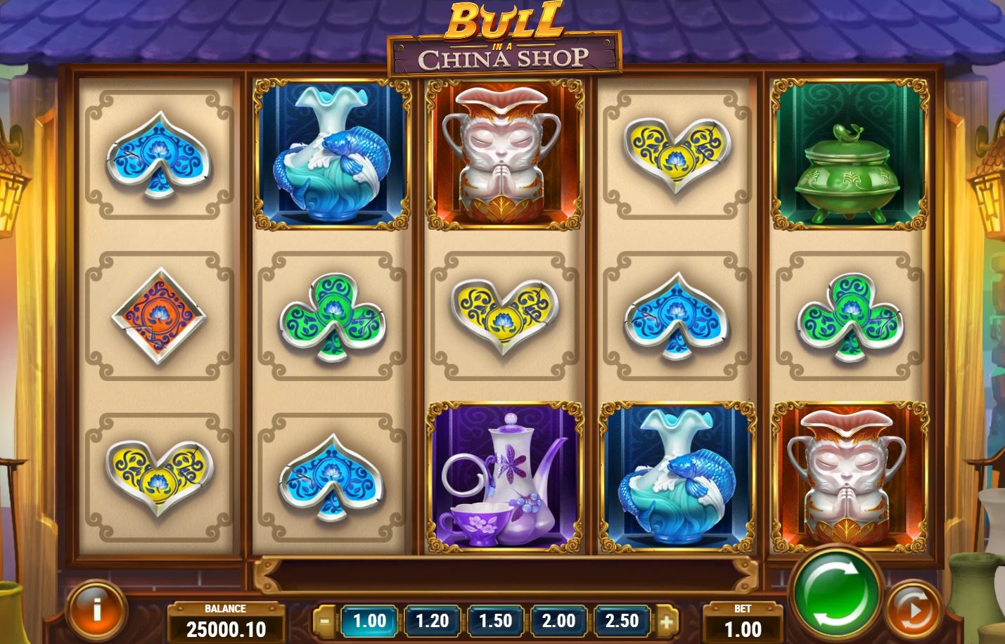 I got EVERY feature on Bull in a China Shop slot