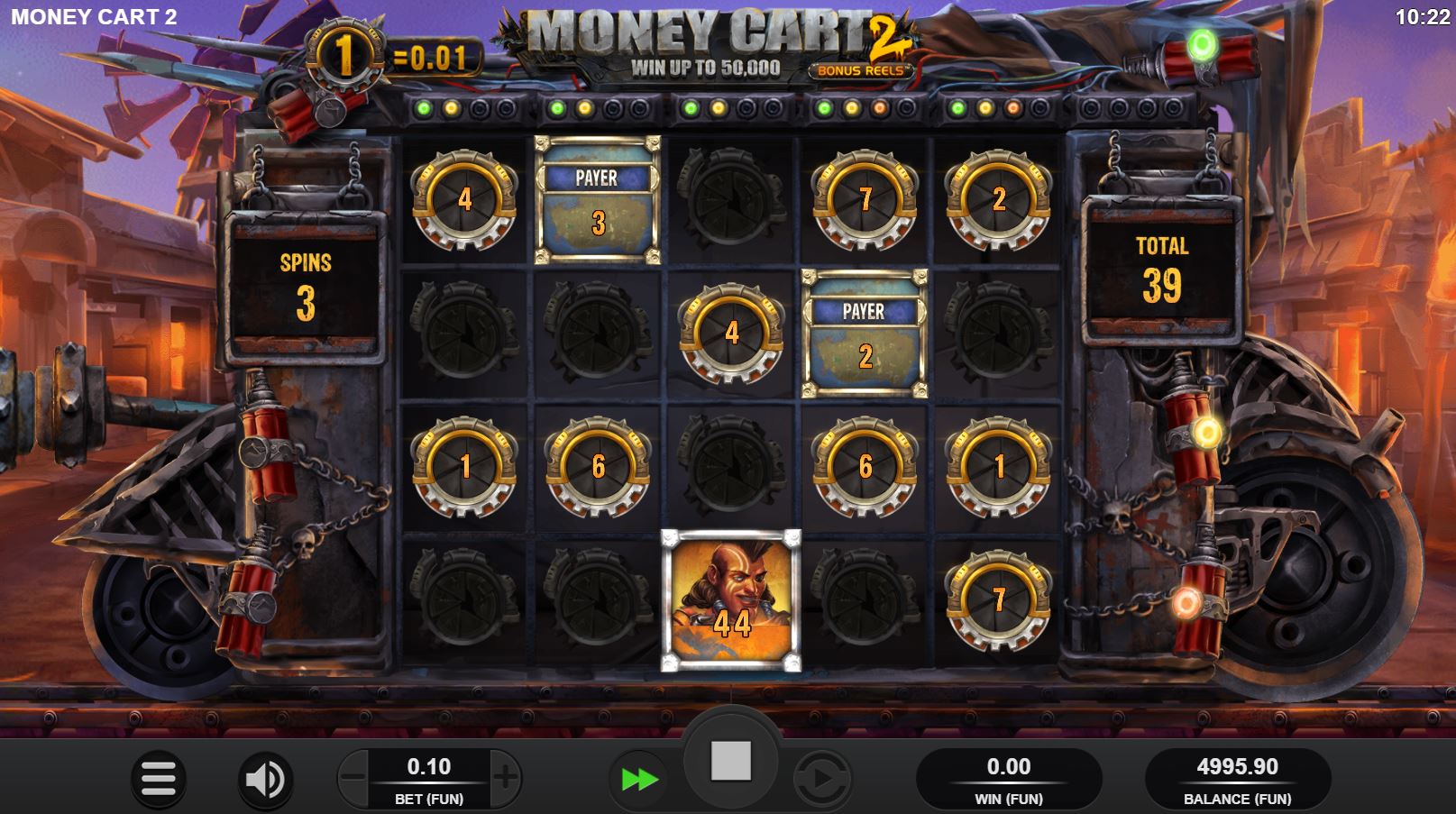 Money Cart Bonus Reels slot Relax Gaming - Gameplay