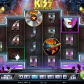 kiss reels of rock slot game