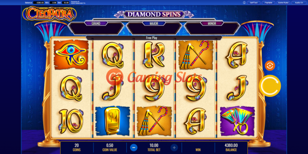 Base Game for Cleopatra Diamond Spins slot from IGT