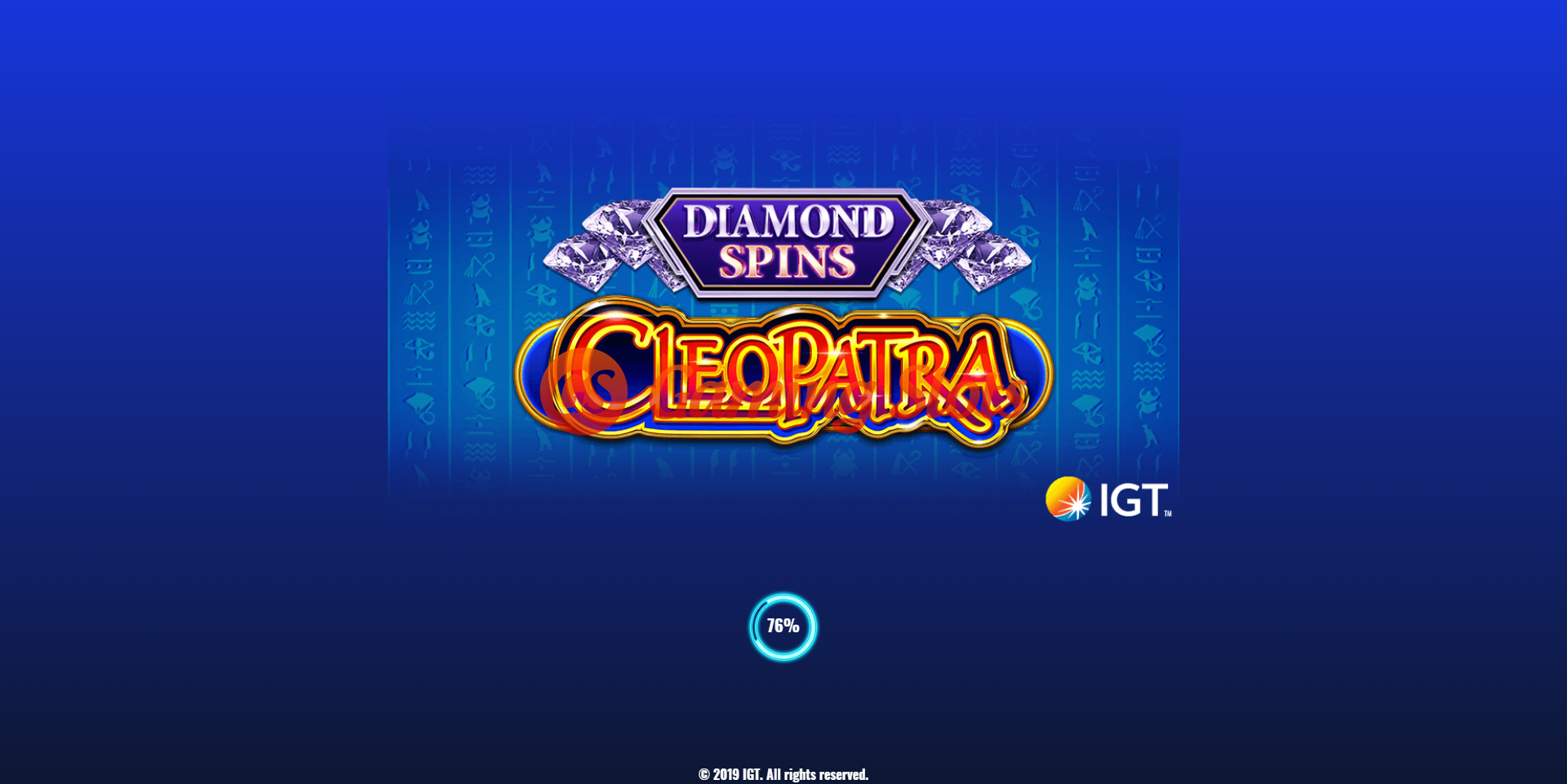 Game Intro for Cleopatra Diamond Spins slot from IGT