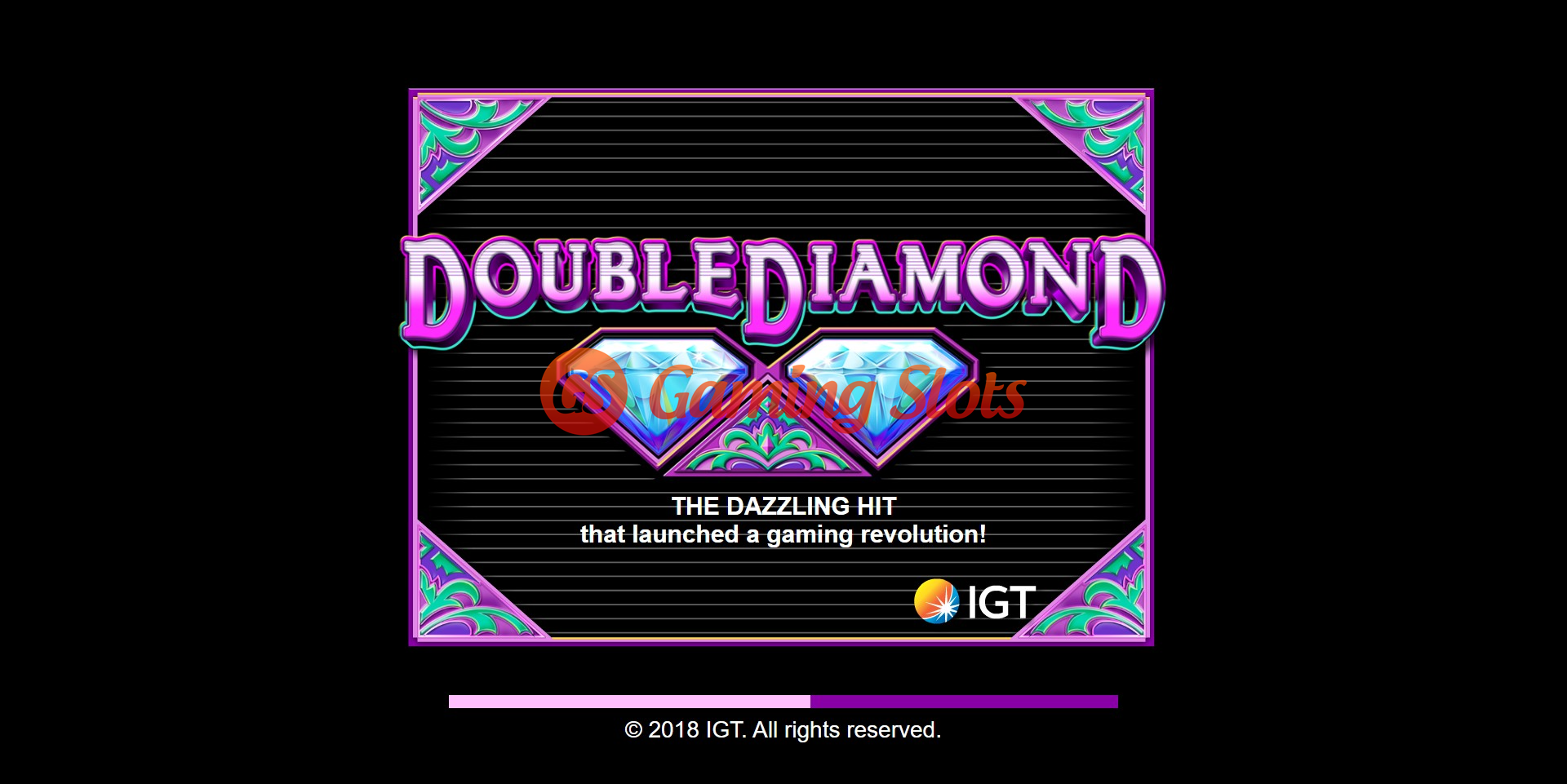 Game Intro for Double Diamond slot from IGT