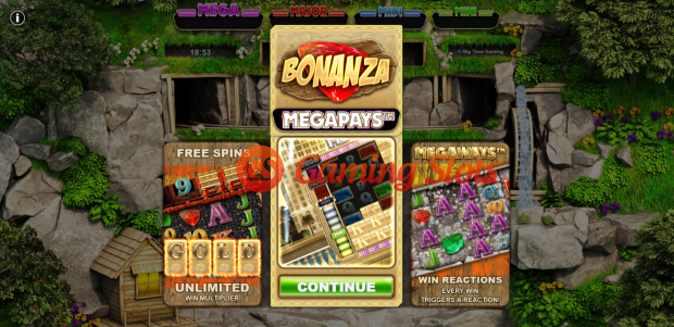 Game Intro for Bonanza Megapays slot from Big Time Gaming