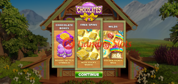 Game Intro for Chocolates slot from Big Time Gaming