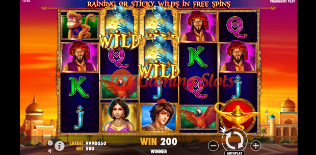 Base Game for 3 Genie Wishes slot by Pragmatic Play