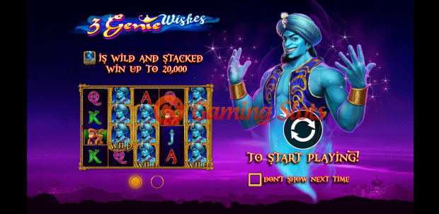 Game Intro for 3 Genie Wishes slot by Pragmatic Play