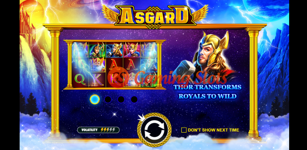 Game Intro for Asgard slot by Pragmatic Play