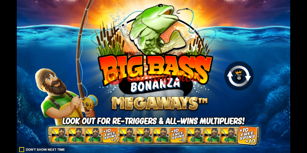 Game Intro for Big Bass Bonanza Megaways slot from Reel kingdom